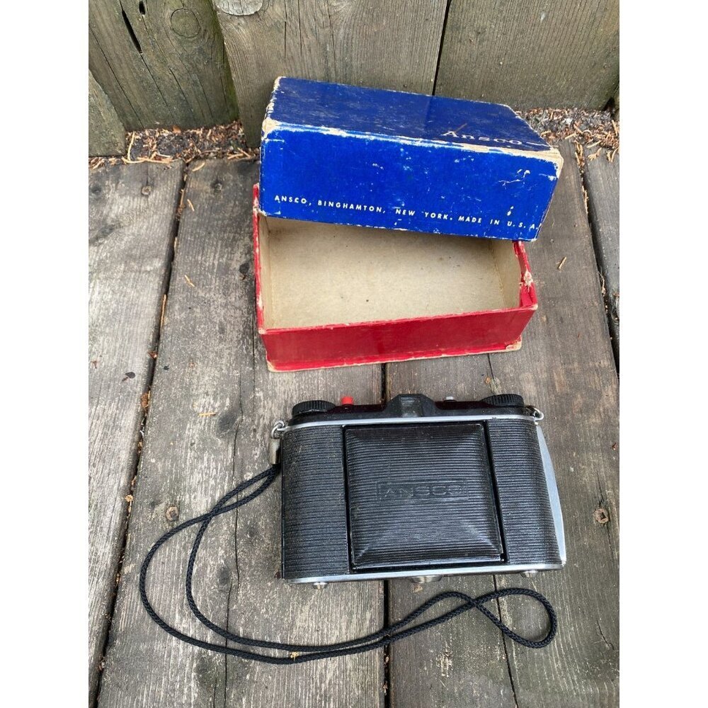 Vintage 1953 Ansco B2 Speedex 120 Film Camera 85mm F4.5 Lens Anastigmat WITH BOX - Picture 7 of 14